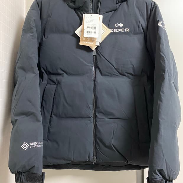 새상품)아이더 스테롤p 구스 숏패딩100L-블랙