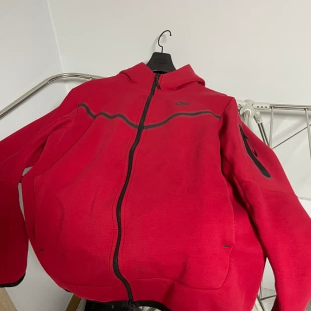 나이키 테크 플리스(테크팩) 레드 셋업