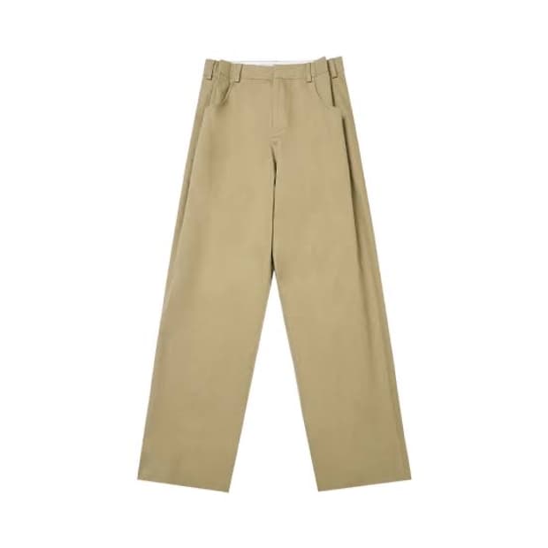 S) stu 턱 팬츠 베이지 (레터링 단종 버전)