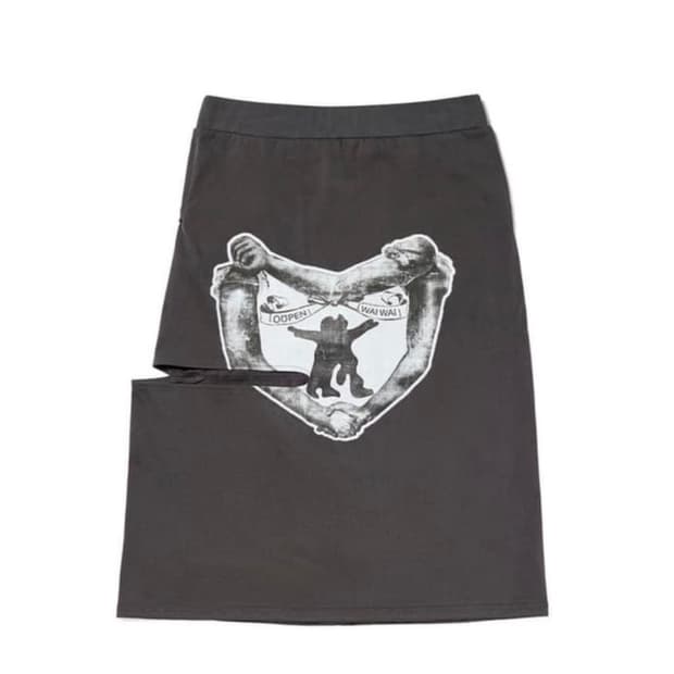 Openyy 컷아웃스커트 차콜 s