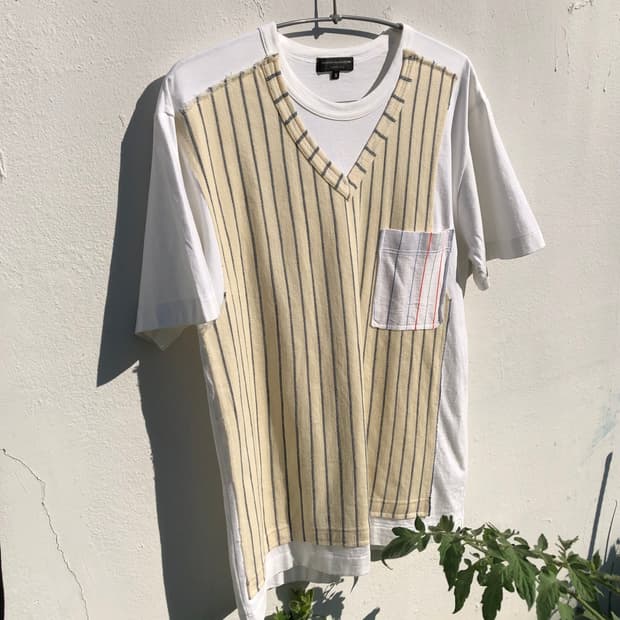 AD2009 Docking Stripe Knit T-shirt