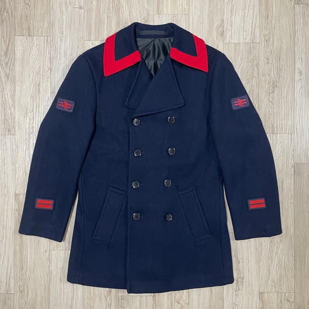 95) 80s 영국 브리티쉬 레일로드 피코트(데드스탁)RRL&LVC&폴로