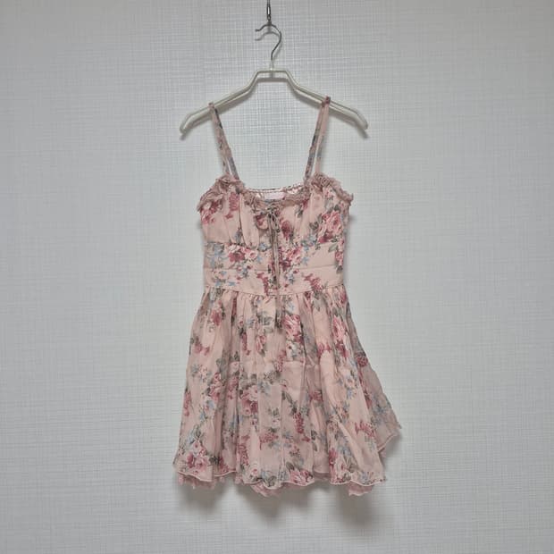 리즈리사 초고전템 핑크플로럴 히메갸루 원피스