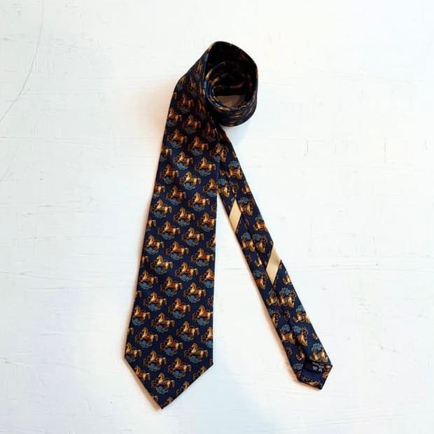 90년대 페레가모 실크 타이 