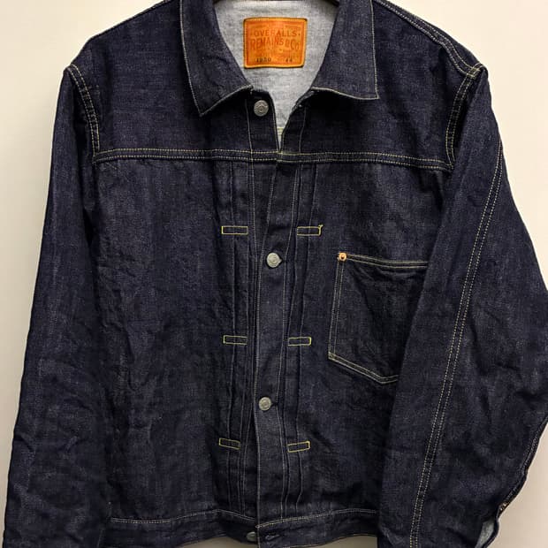 (44/105)1950s 리메인 클로딩 타입1 셀비지 데님자켓 트러커자켓