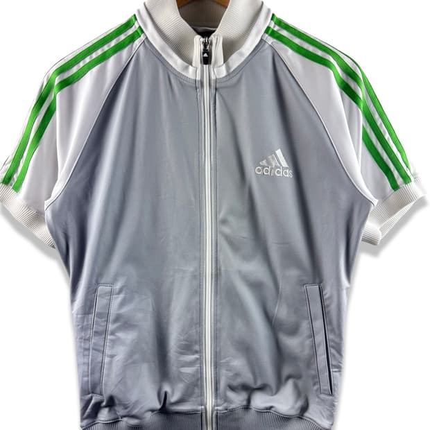 아디다스 화이트 그레이 그린 나그랑 반팔져지2243