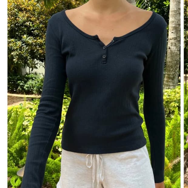 브랜디멜빌 젤리 아일렛 탑 화이트