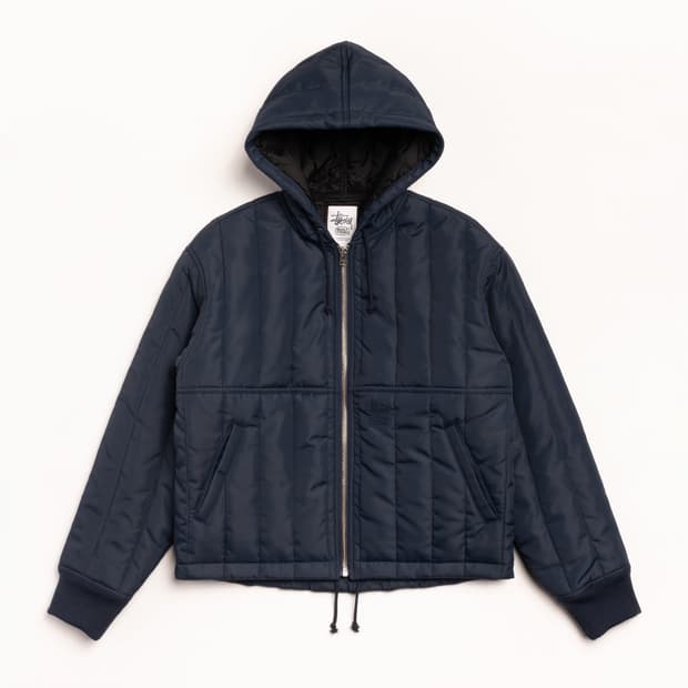 스투시 나일론 퀼티드 패딩 워크자켓 경량패딩