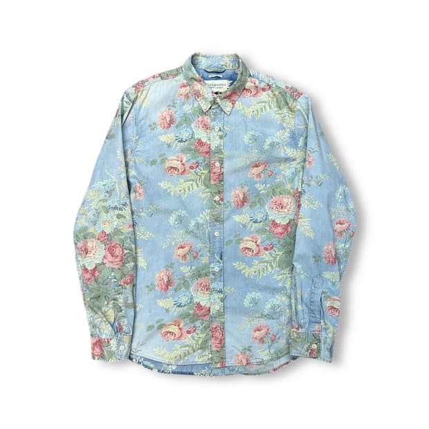데님앤서플라이 플라워 셔츠