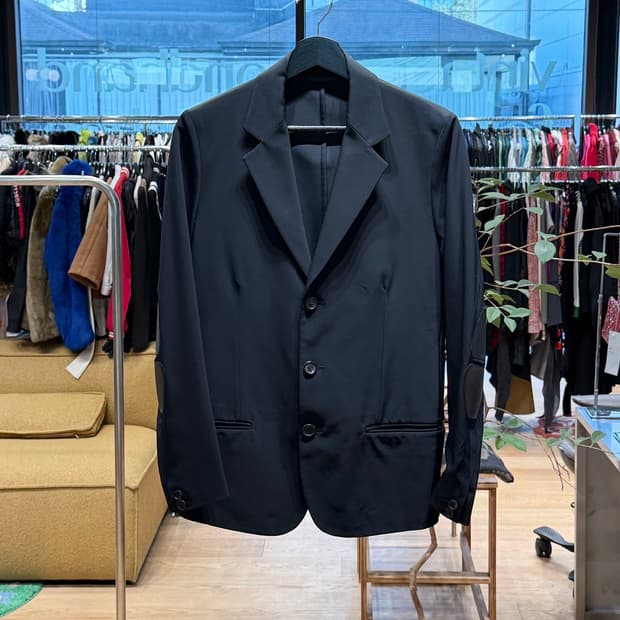 프라다 딥네이비 암패치 3b 블레이저 자켓 