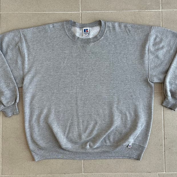 90s 빈티지 러셀 스웻셔츠 그레이 XXL USA