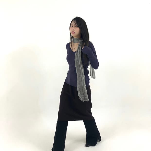 [코디세트] Purple & Brown set