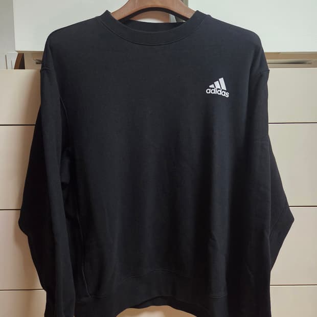 아디다스 맨투맨 블랙 M