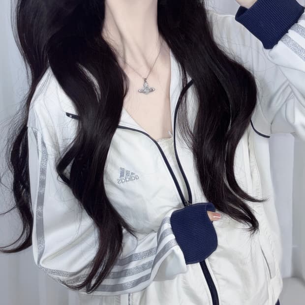 🐰아디다스 화이트 글리터실버 공주 점퍼🪽