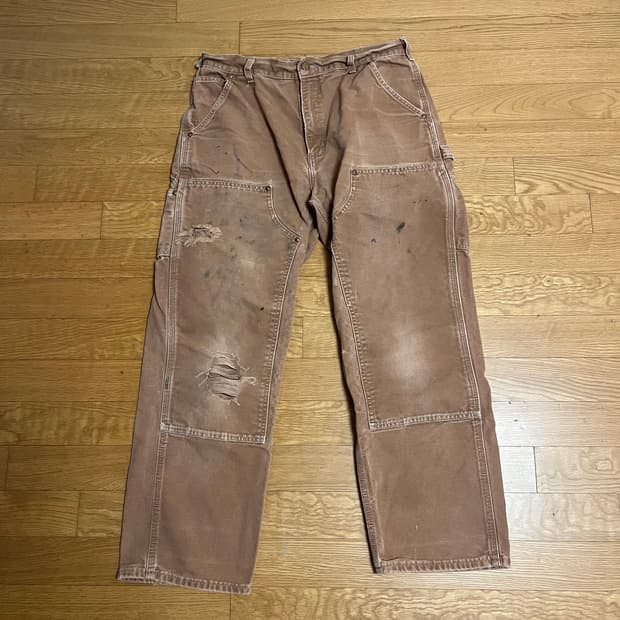 [32] 칼하트 US 더블니 B01 BRN