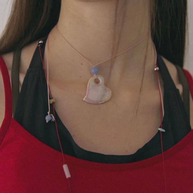 엔프프 하트 목걸이