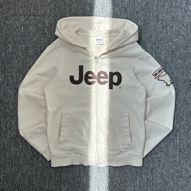 Jeep 폴라베어 아이보리 후드집업