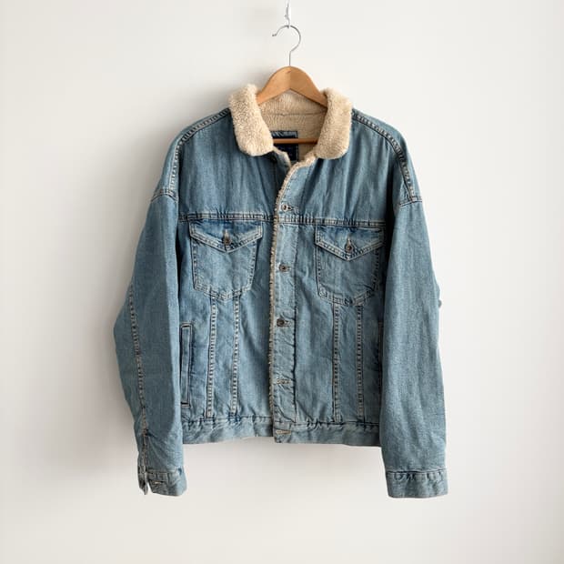 자라 ZARA MAN 쉐르파 데님 자켓 XL