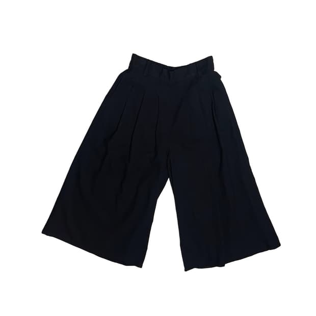 Pin-tuck Wool Wide Pants