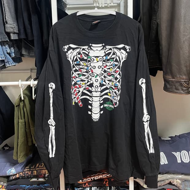 Harley Davidson Skeleton Long Sleeve