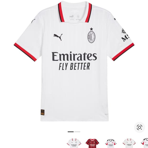 푸마 AC 밀란 2024/25 어웨이 저지 화이트 (논 마킹 버전)