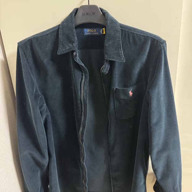 폴로 랄프로렌 25FW 코듀로이 집업 셔츠 자켓 네이비