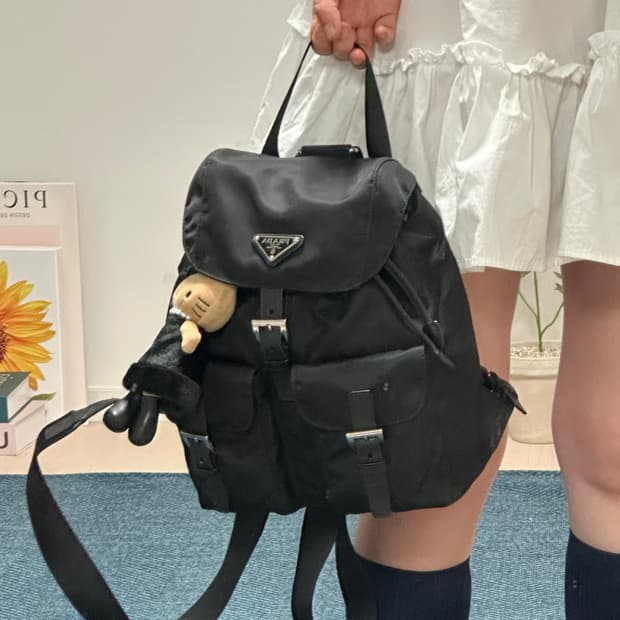 (상태최상) 프라다 리나일론 백팩 스몰 포코노 사피아노 투포켓