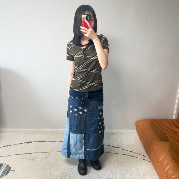 Burberry Nova Check Short Sleeve Top