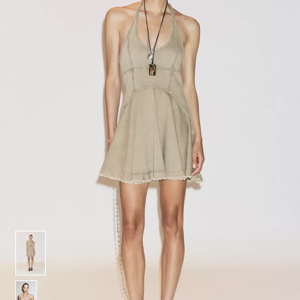 자라 GODETS 미니 원피스