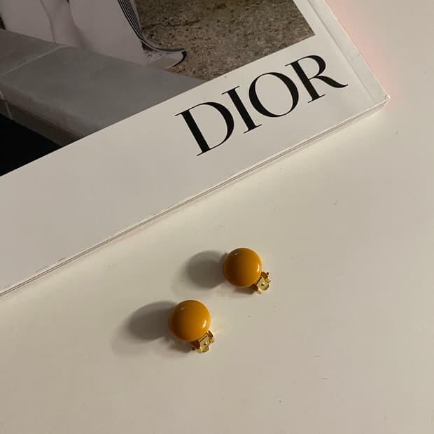 카라멜색상 귀찌 귀걸이