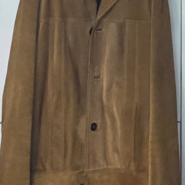 생로랑 14fw 스웨이드 레더 자켓