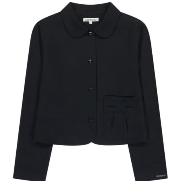 코이세이오 리본 자켓 + 스커트 셋업