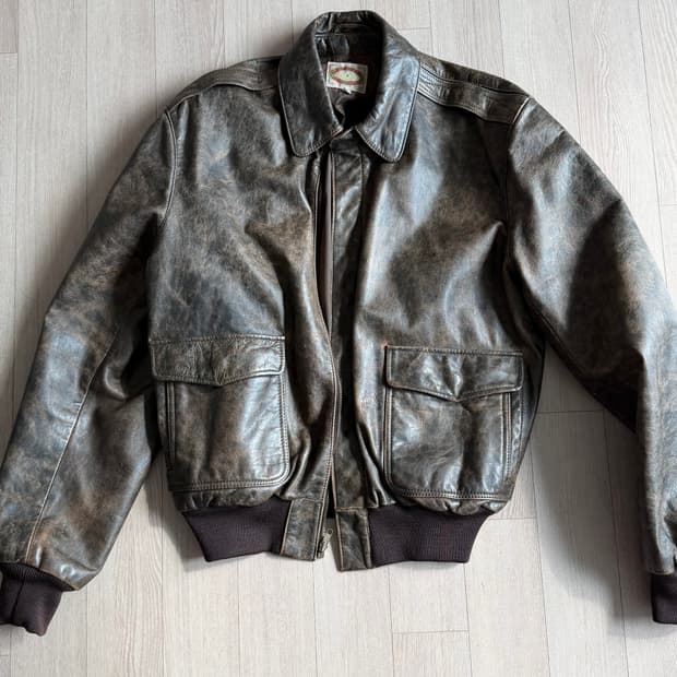 영국 빈티지 가죽 항공자켓