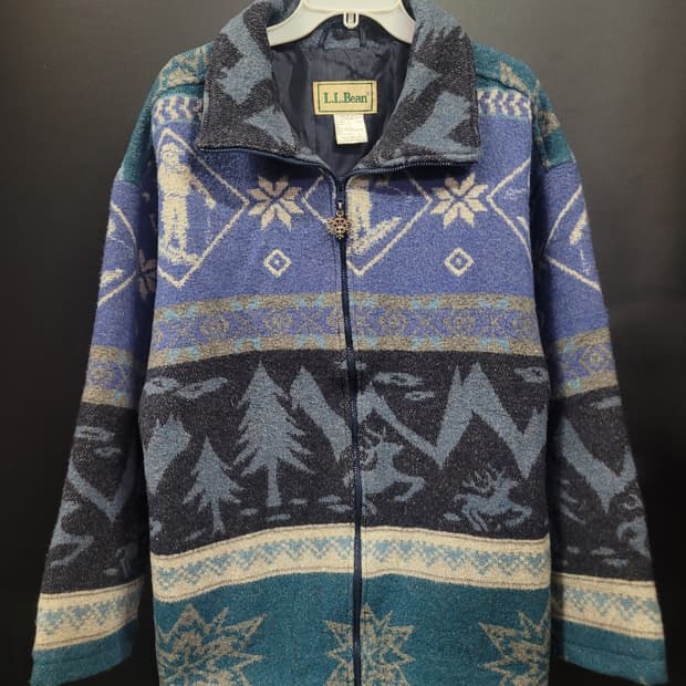 L.L.BEAN 엘엘빈 90s 노르딕 아카이브 블랭킷 울 자켓