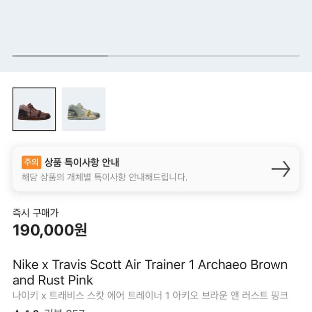 [275]나이키 스캇 에어트레이너