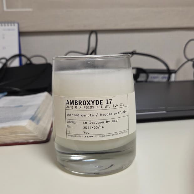 르라보 Ambroxyde 17 캔들