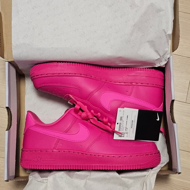 235 새제품) 나이키 에어포스 1 '07 파이어베리 피어스 핑크