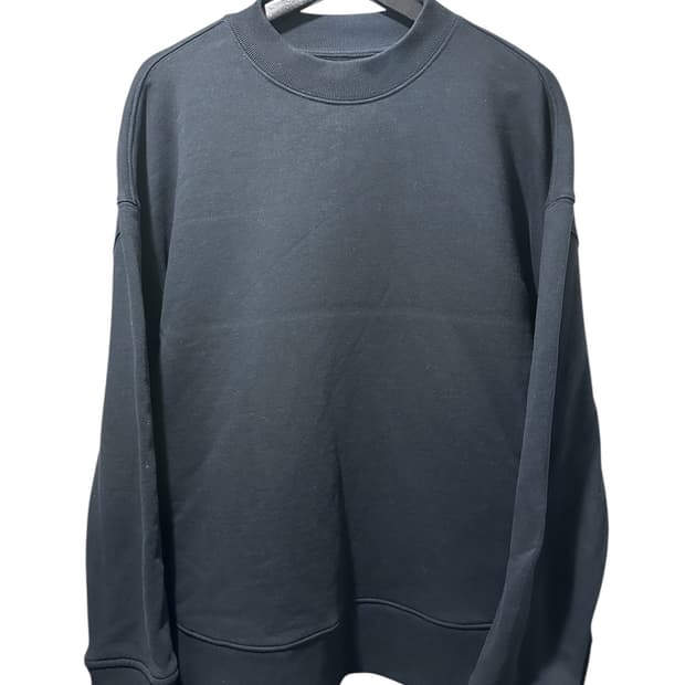 스튜디오니콜슨 플리스백 져지 맨투맨 네이비