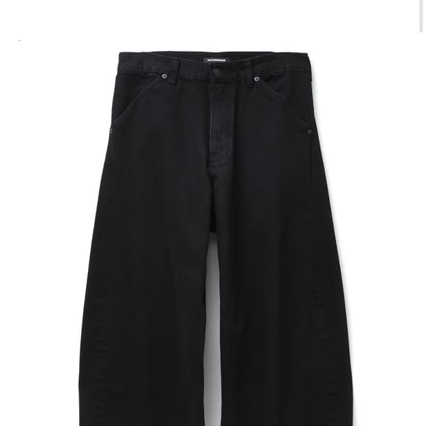 해칭룸 와이드 커브진 jet black 
