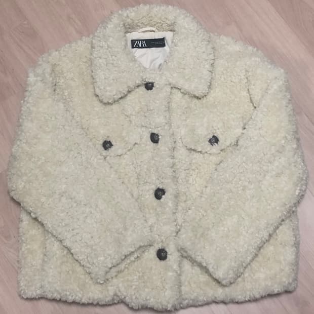 자라 양털 시어링 자켓
