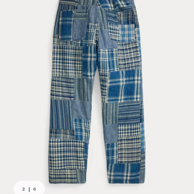 RRL 더블알엘 인디고 패치워크 드로스트링 팬츠 31