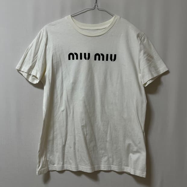 미우미우 MIU MIU 빅로고 반팔티 S/90