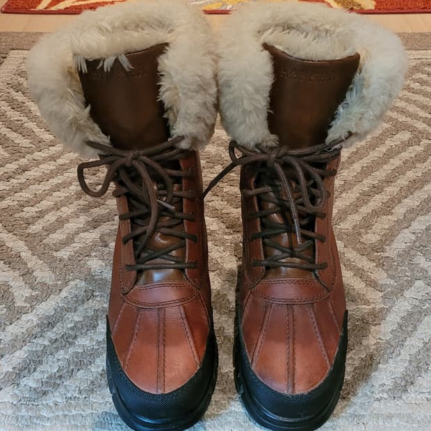 폴로 랄프로렌 여성 가죽 부츠 (6.5B)