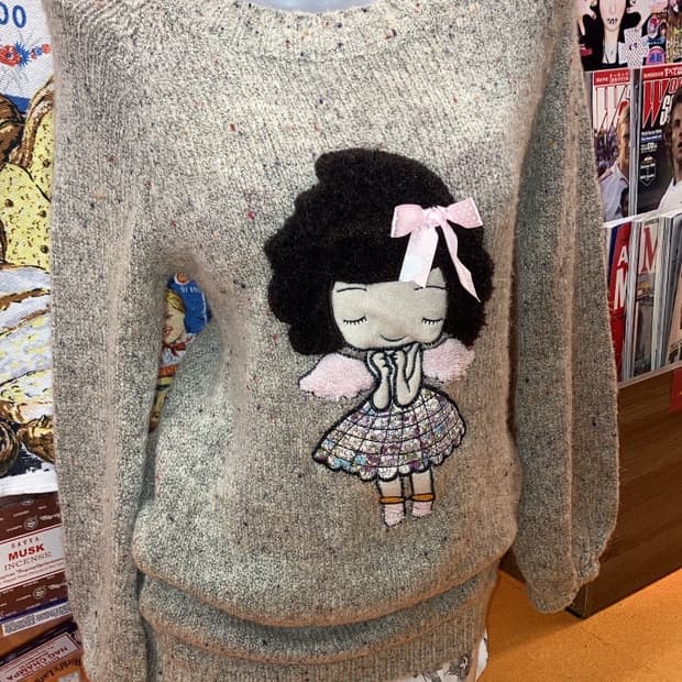 jpn 아기천사 그레이 니트