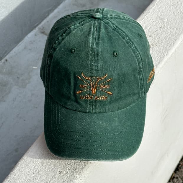 [F] carbon212 로고 그린 볼캡 모자