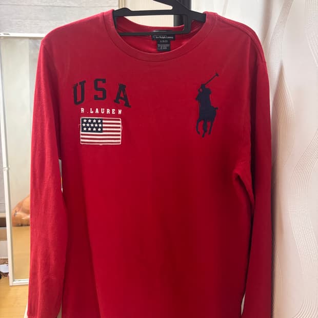 빅포니 성조기 레드 롱슬