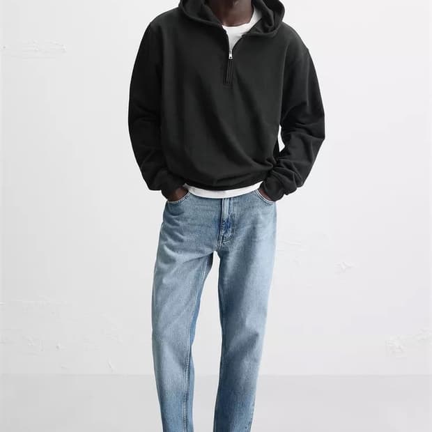 자라 오리진 블랙 스웨이드 나일론 슈즈