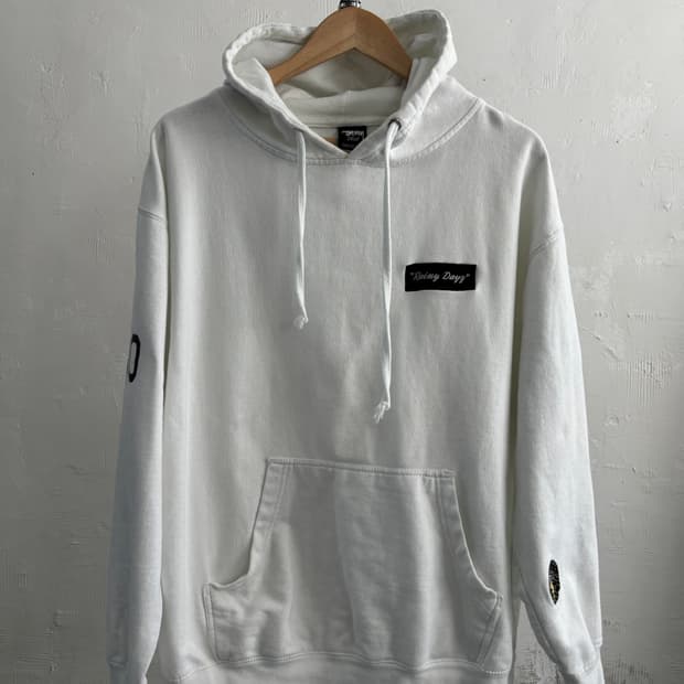 Stussy x Nexus7 스투시 x 넥서스세븐 스탁 로고 화이트 후드