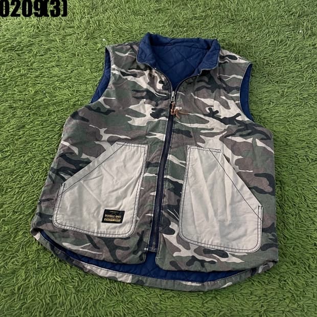 빈티지 리버시블 조끼 자켓