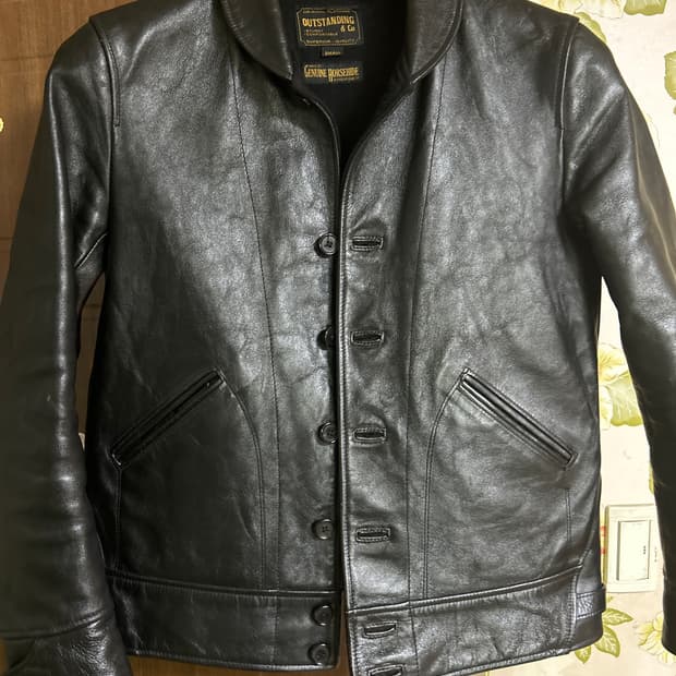 아웃 스탠딩 신키 말가죽 코삭자켓